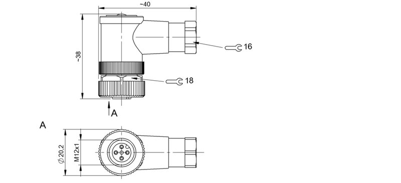 Разъем Balluff BCC M445-0000-1A-000-51X475-000