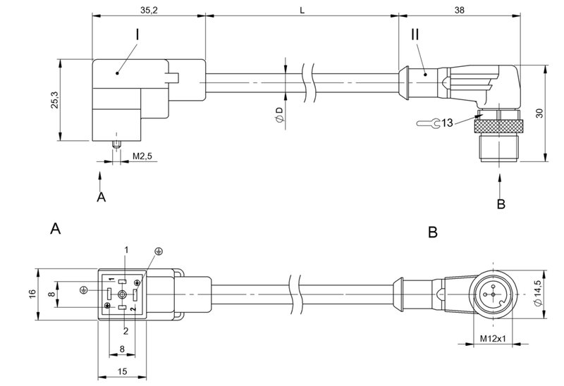 Соединительный кабель Balluff BCC VC04-M423-3E-664-PX0350-030