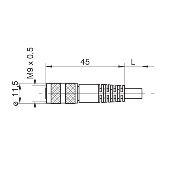 Разъем с кабелем Baumer ESG 62CP0200G