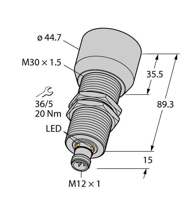 Ультразвуковой датчик TURCK RU600U-M30M-2UP8X2-H1151