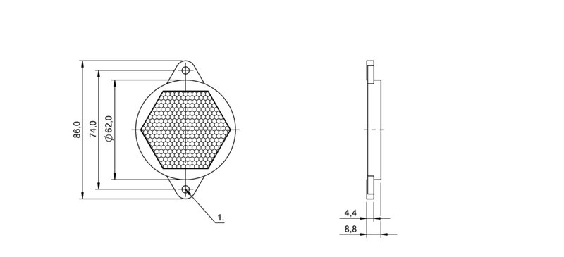 Рефлектор Balluff BOS R-10