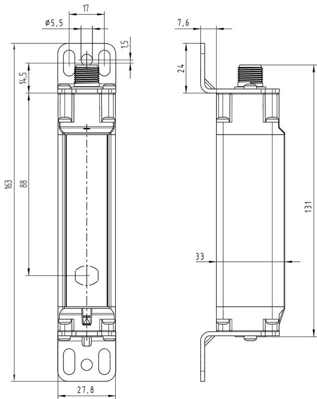 Cветовой барьер безопасности Schmersal SLB440-ER-2-ST-H