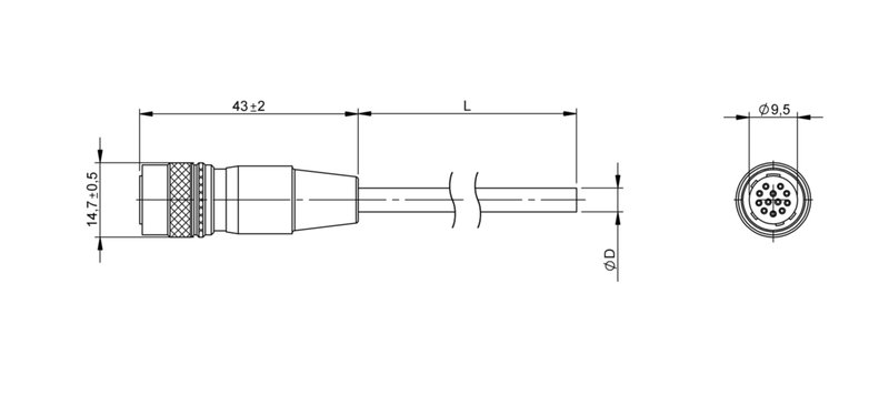 Разъем с кабелем Balluff BCC Z032-0000-10-148-VS0CT4-050