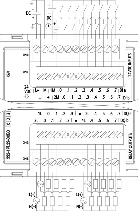 Модуль дискретного ввода-вывода Siemens 6ES7223-1PL32-0XB0