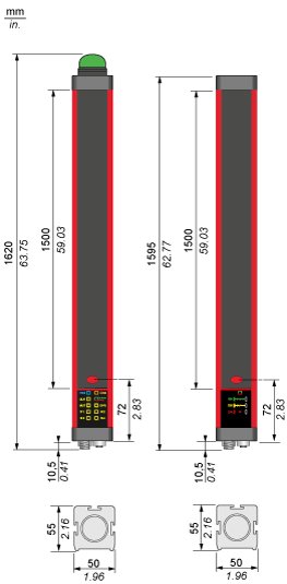 Cветовой барьер безопасности Telemecanique XUSL4MA30H151N
