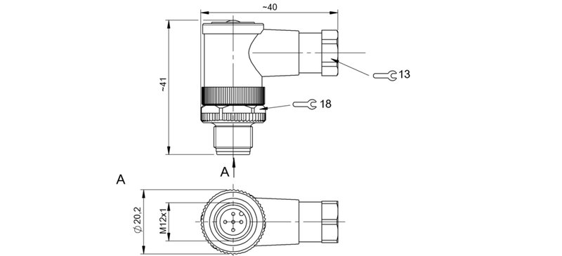 Разъем Balluff BCC M445-0000-2A-000-41X575-000
