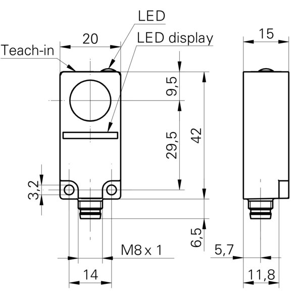 Ультразвуковой барьер Baumer UEDK 20P6103/S35A