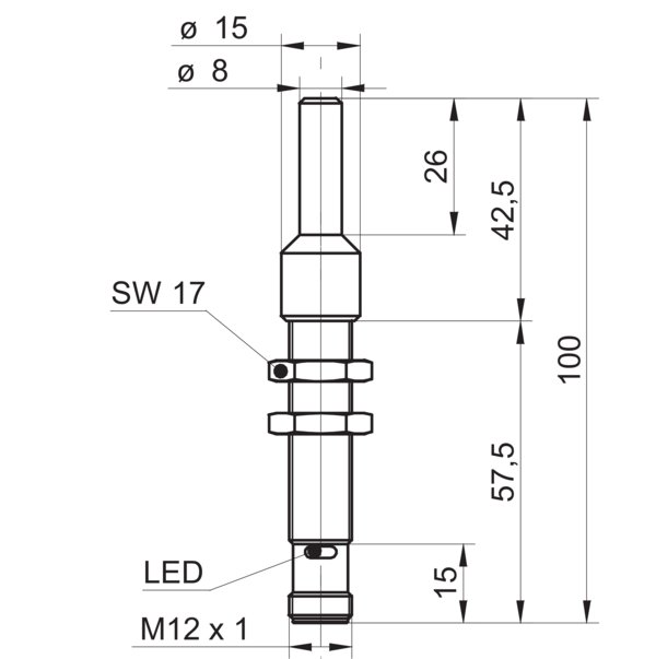 Ультразвуковой датчик Baumer URAM 12N8910/S14OD