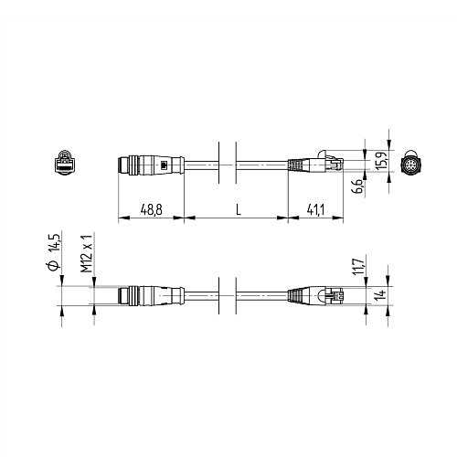 Соединительный кабель Wenglor ZCYV002