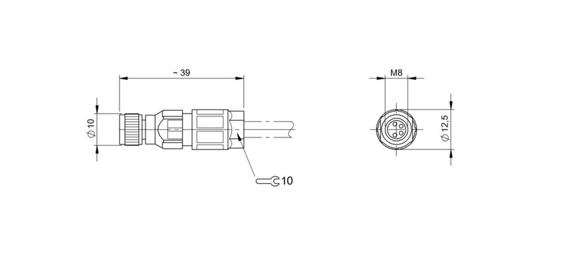 Разъем Balluff BCC M334-0000-10-000-13X450-000