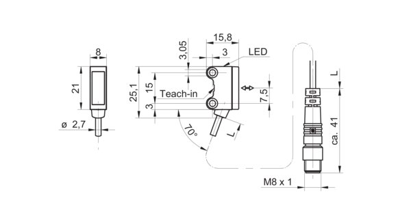 Оптический датчик Baumer O200.RP.T-PV1T.72NV