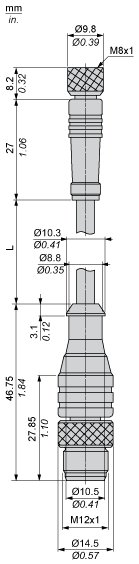 Соединительный кабель Telemecanique XZCR1509041J1