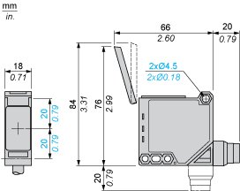 Оптический датчик Telemecanique XUK1APANM12