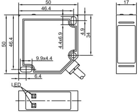 Оптический датчик LANBAO PTF-DM5DNO
