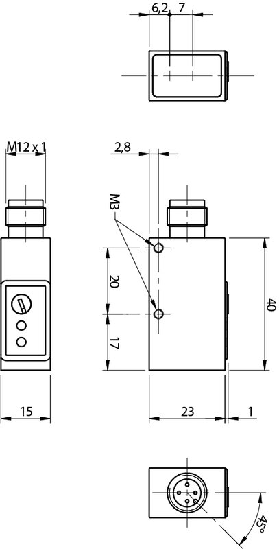 Оптический датчик DATASENSING QXP/A0-1E