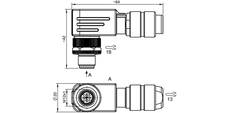 Разъем Balluff BCC M484-0000-2D-000-51X475-000