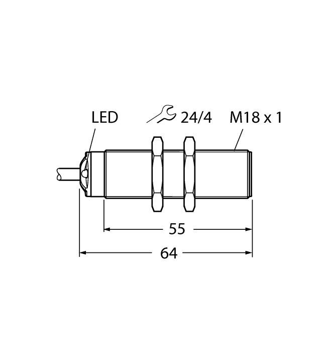 Ультразвуковой датчик TURCK RU50U-S18-AP8X