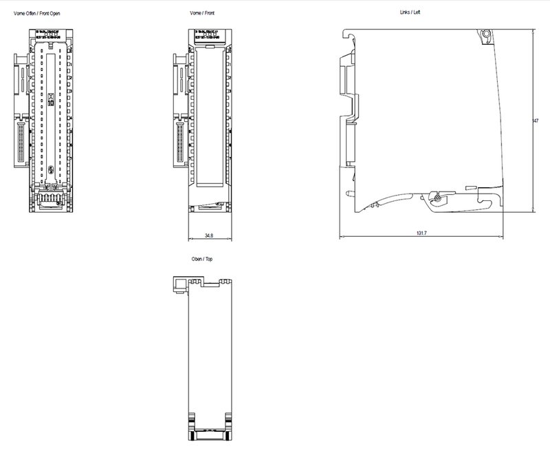 Модуль дискретных входов Siemens 6ES7521-7EH00-0AB0