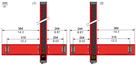 Cветовой барьер безопасности Telemecanique XUSZAMT2XT