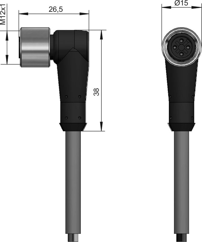 Разъем с кабелем СЕНСОР ПВ-С20-03-2