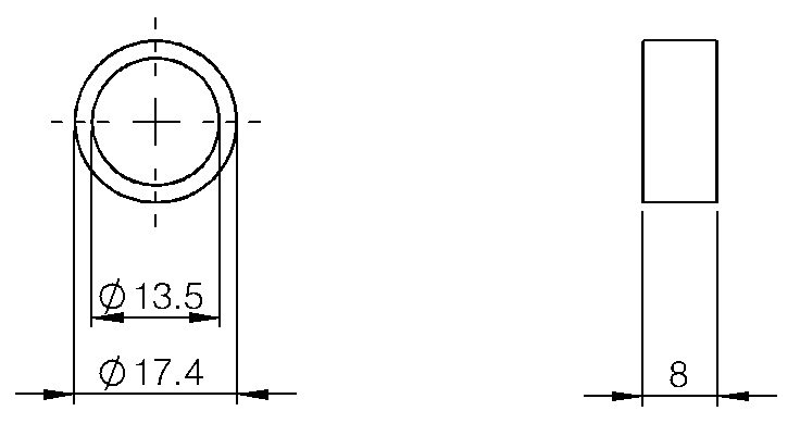 Кольцевой магнит AMT Linear Position Sensor OD17.4