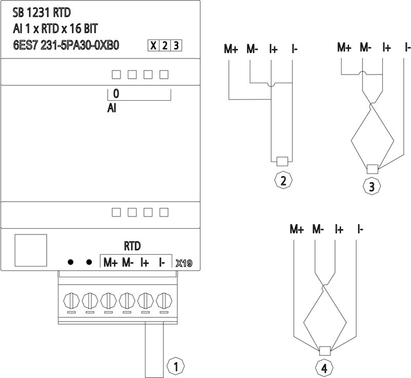 Системная плата термосопротивления Siemens 6ES7231-5PA30-0XB0