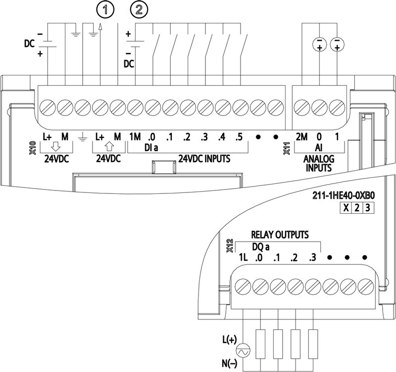Компактный центральный процессор Siemens 6ES7211-1HE40-0XB0