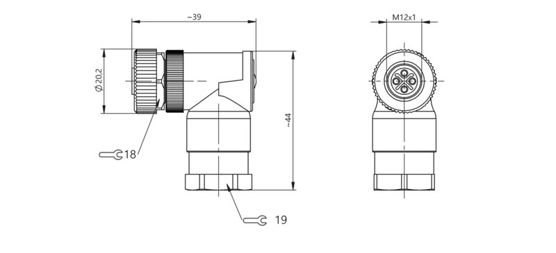 Разъем Balluff BCC M444-0000-1S-000-61X4A5-000