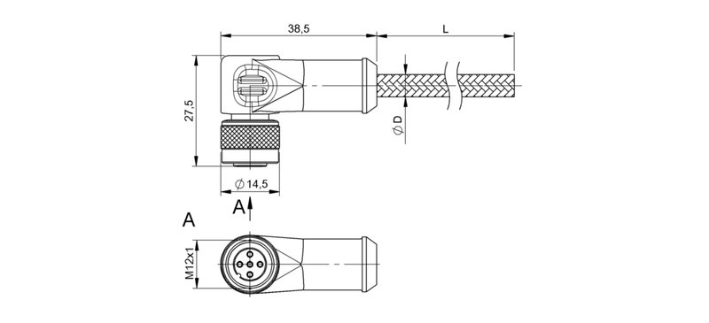 Разъем с кабелем Balluff BCC W425-0000-1A-003-MW8434-020