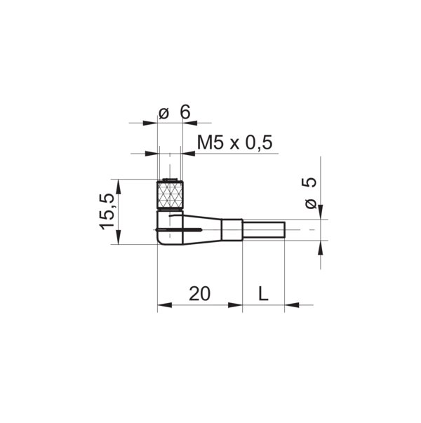 Разъем с кабелем Baumer ESW 05SP0200