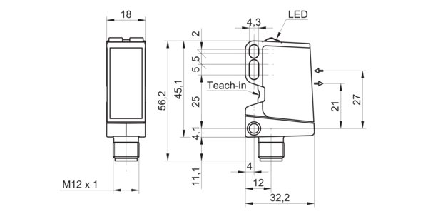 Оптический датчик Baumer O500.RP-GW1B.72O