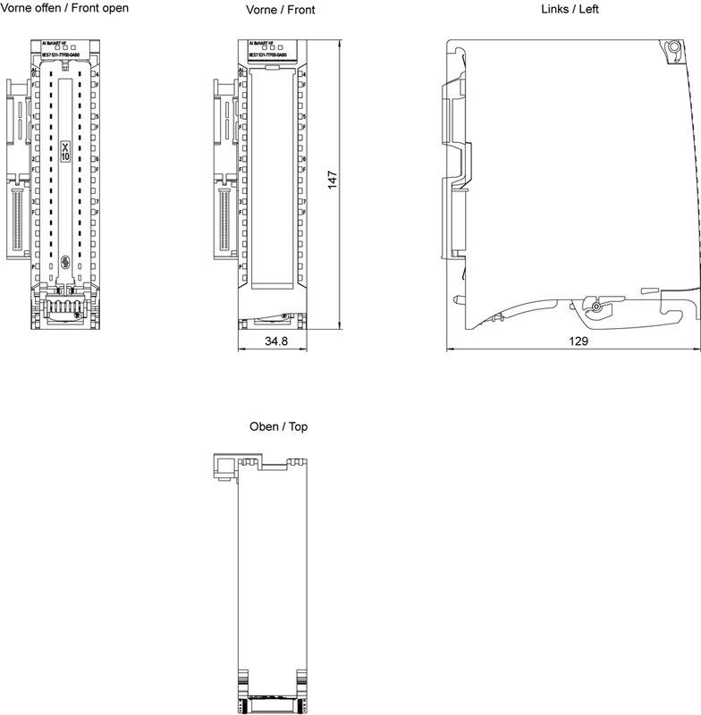 Модуль аналоговых входов Siemens 6ES7531-7TF00-0AB0