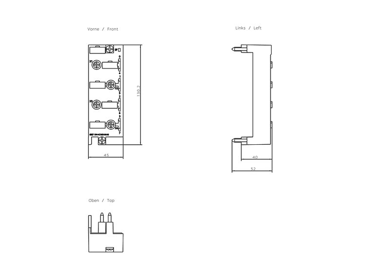 Соединительный модуль  Siemens 6ES7194-4CA00-0AA0