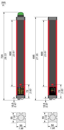 Cветовой барьер безопасности Telemecanique XUSL4MA30H061N