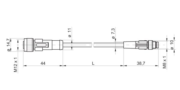 Соединительный кабель Baumer ESG 34S/KSG32SH0200
