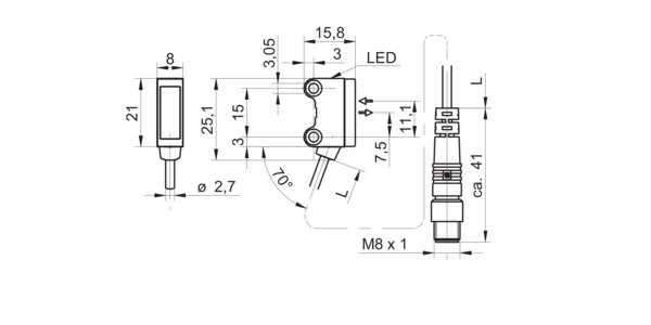 Оптический датчик Baumer O200.RP-GW2I.72NV/A014