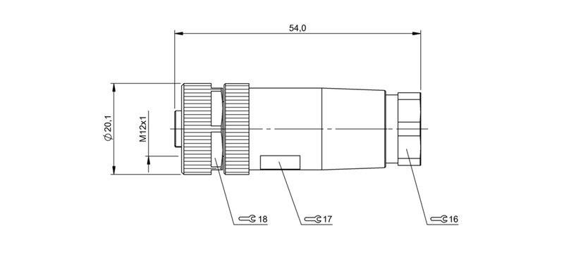 Разъем Balluff BCC M438-0000-1A-000-51X850-000