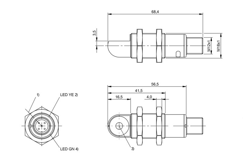 Ультразвуковой датчик Balluff BUS W18M1-GPXI-02/015-S92G