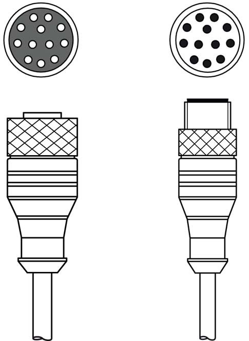 Соединительный кабель Leuze Electronic KDS S-M12-CA-M12-CA-P1-003