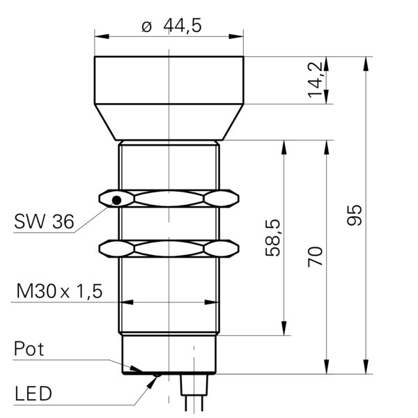 Ультразвуковой датчик Baumer UNAM 50N3721
