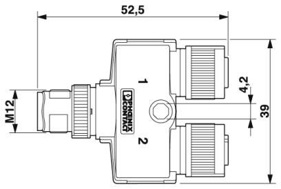 SAC-8PY-M/2XF BK 1-PSR