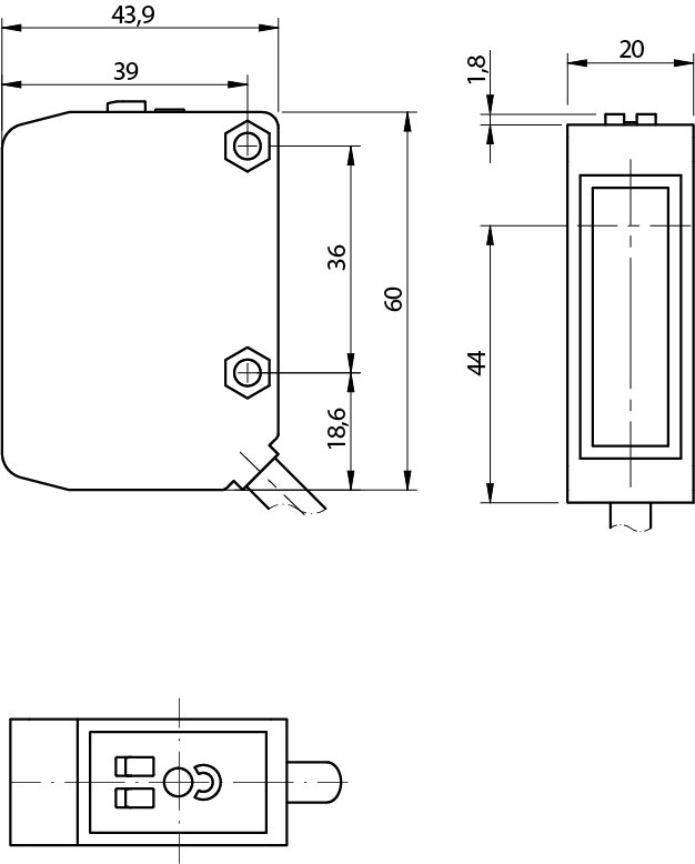 Оптический датчик DATASENSING FGRN/0P-0A