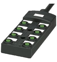 Распределительная коробка для датчиков Pepperl Fuchs V1-8/16A-E2-5M-PUR