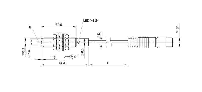 Оптический датчик Balluff BOS 08E-PO-PR20-00,2-S49