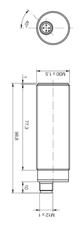 Ультразвуковой датчик DATASENSING UT1B/HW-0EUL