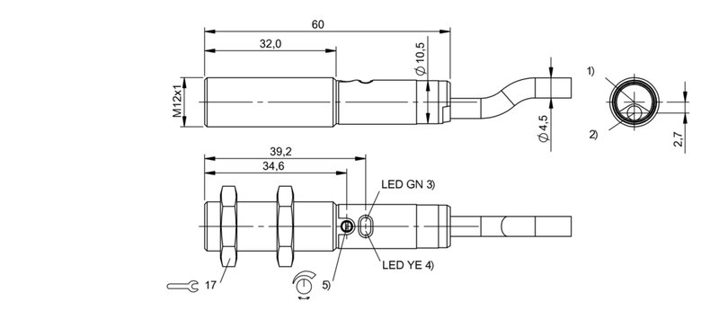 Оптический датчик Balluff BOS 12M-PO-PR10-02