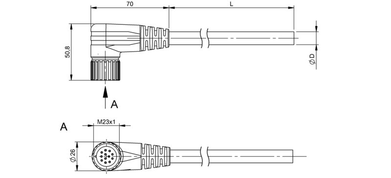 Разъем с кабелем Balluff BCC M62C-0000-10-065-PX0BP4-100