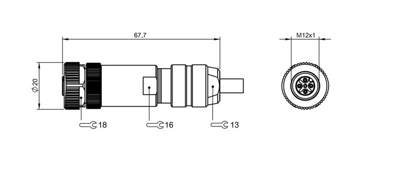 Разъем Balluff BCC M475-0000-1A-000-01X575-000