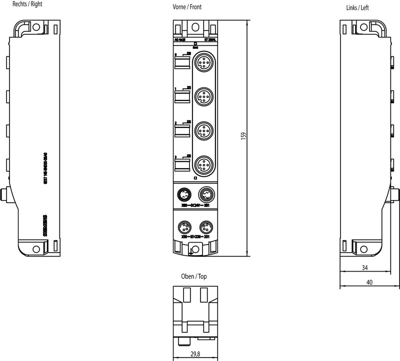 Модуль ввода-вывода аналоговых сигналов Siemens 6ES7145-5ND00-0BA0