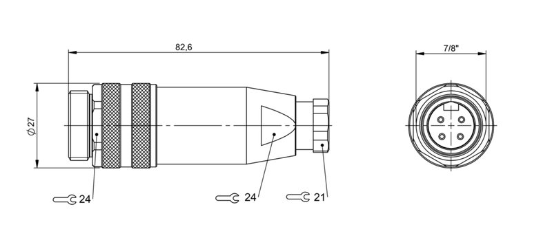 Разъем Balluff BCC A334-0000-20-000-71X4A5-000